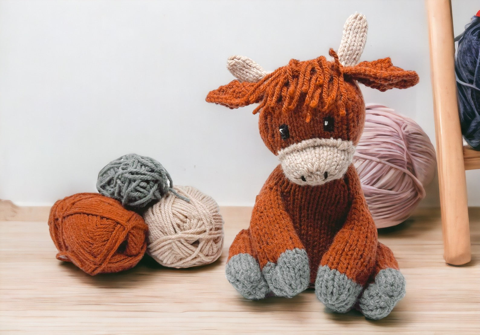 Highland Cow Knitting Pattern