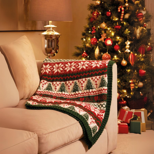 Christmas Afghan Knitting Pattern