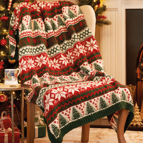 Christmas Afghan Knitting Pattern