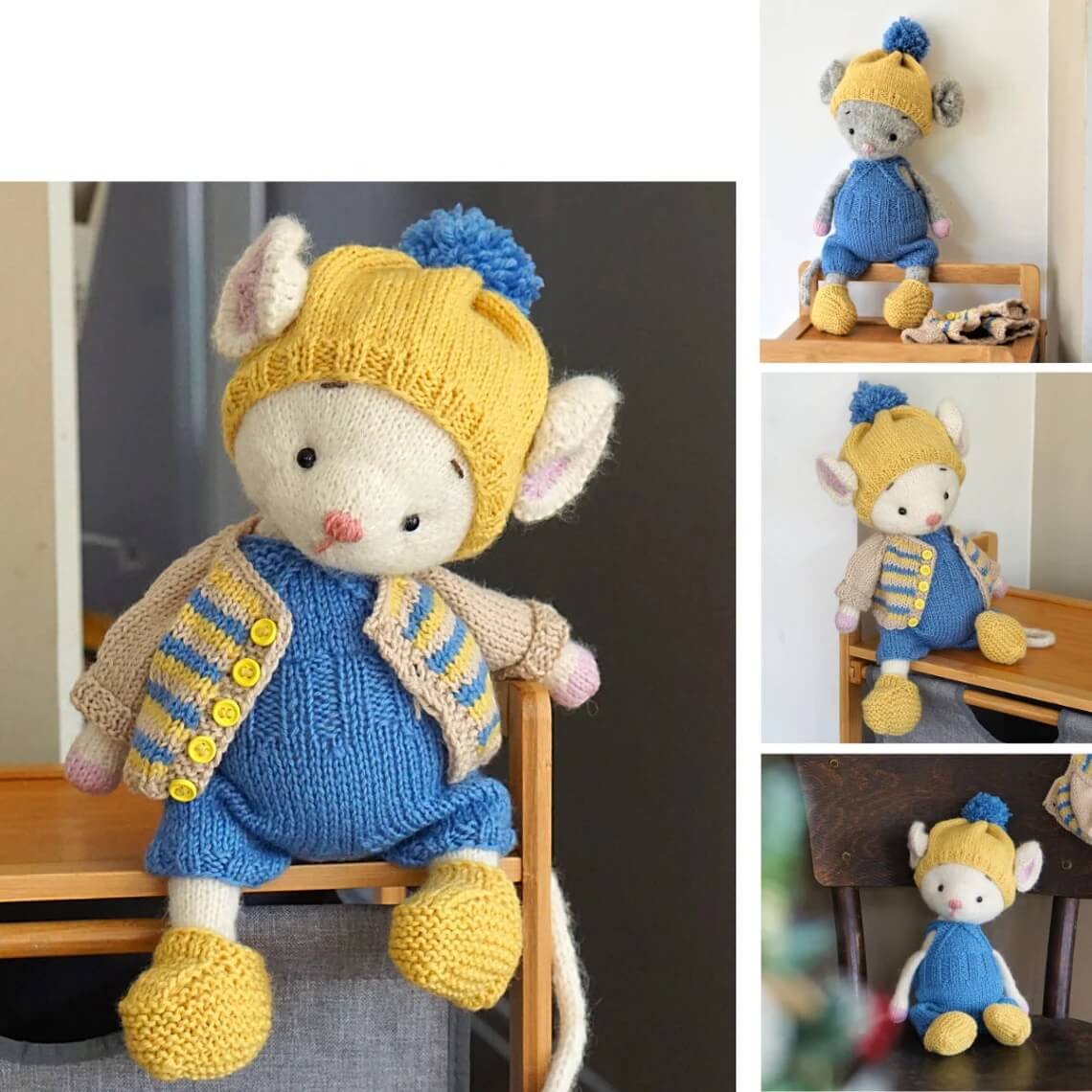 Casual Mouse Outfit Knitting Pattern