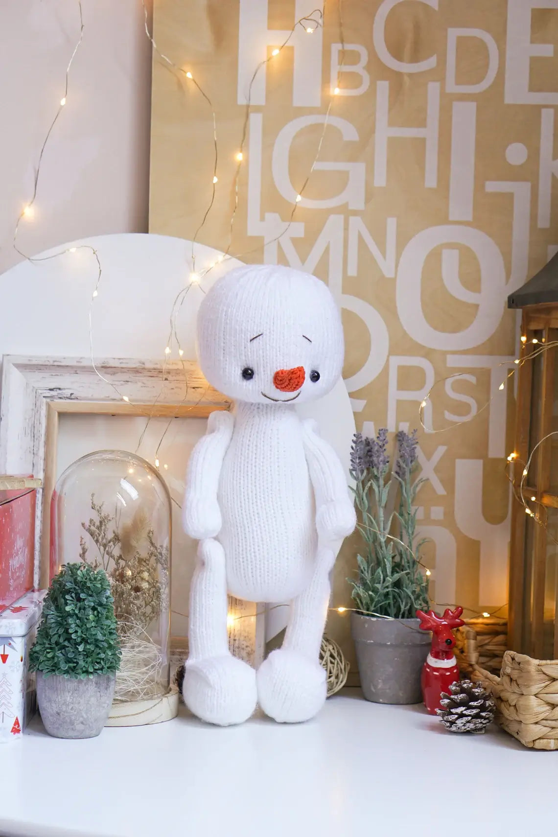 Snowman Knitting Pattern